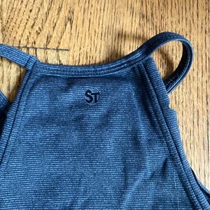 Strut-This Scalloped High Neck Tank